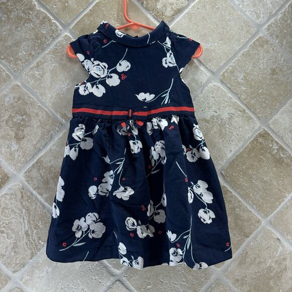 Janie and Jack Girls 18-24 Months Dress Blue White Floral - Picture 1 of 8